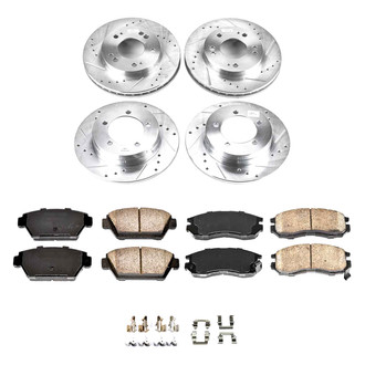 Callahan Brake Parts® - Drilled and Slotted Brake Kit