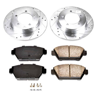 Callahan Brake Parts® - Drilled and Slotted Rear Brake Kit