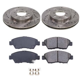 Callahan Brake Parts® - Drilled and Slotted Front Brake Kit