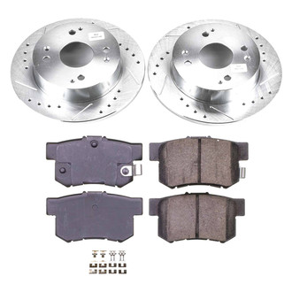 Callahan Brake Parts® - Drilled and Slotted Rear Brake Kit