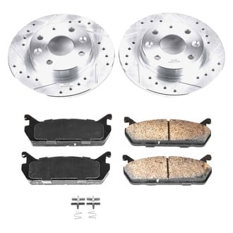 Callahan Brake Parts® - Drilled and Slotted Rear Brake Kit
