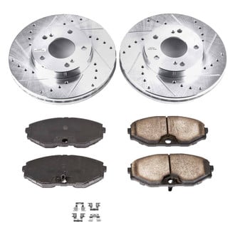 Callahan Brake Parts® - Drilled and Slotted Front Brake Kit