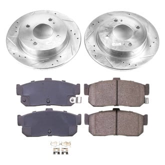 Callahan Brake Parts® - Drilled and Slotted Rear Brake Kit