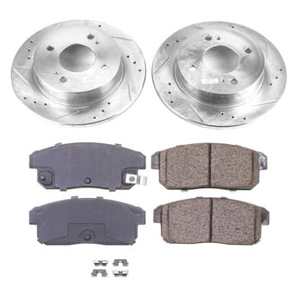 Callahan Brake Parts® - Drilled and Slotted Rear Brake Kit