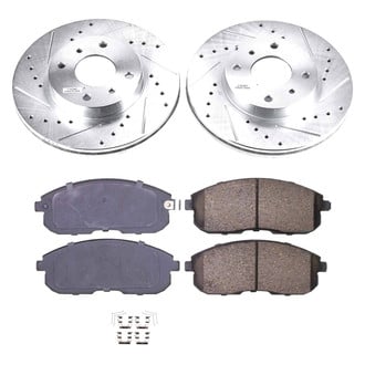 Callahan Brake Parts® - Drilled and Slotted Front Brake Kit