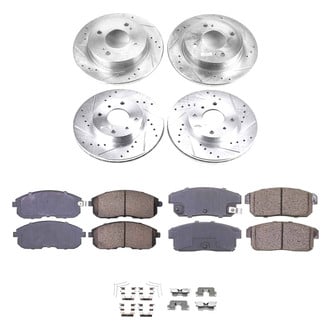 Callahan Brake Parts® - Drilled & Slotted Brake Kit