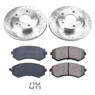 Callahan Brake Parts® - Drilled and Slotted Front Brake Kit