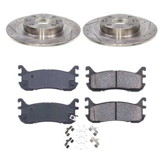 Callahan Brake Parts® - Drilled and Slotted Rear Brake Kit