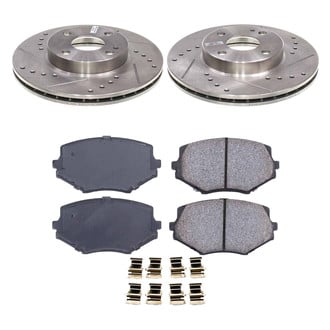 Callahan Brake Parts® - Drilled and Slotted Front Brake Kit