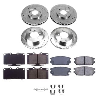 Callahan Brake Parts® - Drilled and Slotted Front and Rear Brake Kit