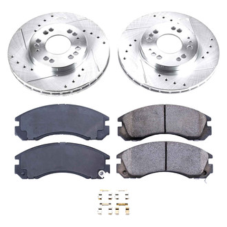Callahan Brake Parts® - Drilled and Slotted Front Brake Kit