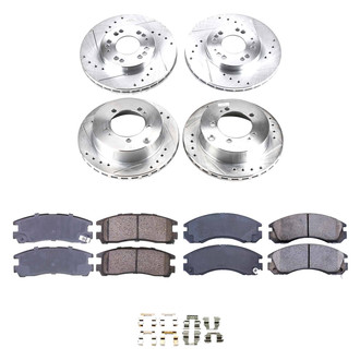 Callahan Brake Parts® - Drilled and Slotted Front and Rear Brake Kit