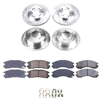 Callahan Brake Parts® - Drilled and Slotted Brake Kit