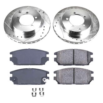 Callahan Brake Parts® - Drilled and Slotted Rear Brake Kit