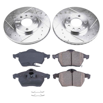 Callahan Brake Parts® - Drilled and Slotted Front Brake Kit