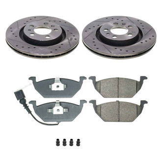 Callahan Brake Parts® - Drilled and Slotted Front Brake Kit