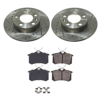 Callahan Brake Parts® - Drilled and Slotted Rear Brake Kit