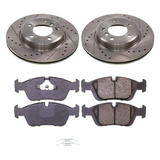 Callahan Brake Parts® - Drilled and Slotted Front Brake Kit