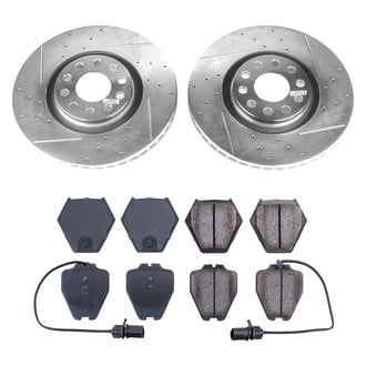 Callahan Brake Parts® - Drilled and Slotted Front Brake Kit