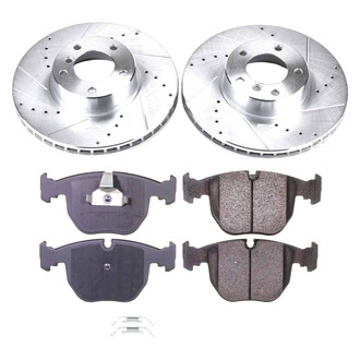 Callahan Brake Parts® - Drilled and Slotted Front Brake Kit