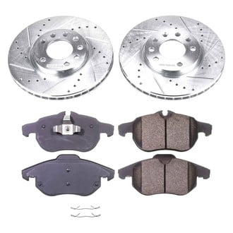 Callahan Brake Parts® - Drilled and Slotted Front Brake Kit