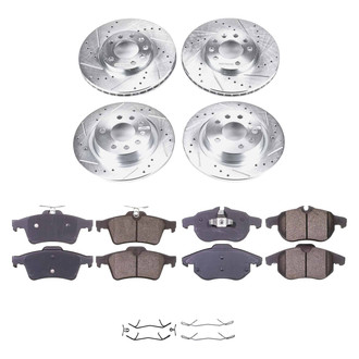 Callahan Brake Parts® - Drilled and Slotted Front and Rear Brake Kit