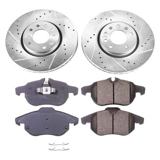 Callahan Brake Parts® - Drilled and Slotted Front Brake Kit