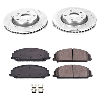 Callahan Brake Parts® - Drilled and Slotted Front Brake Kit