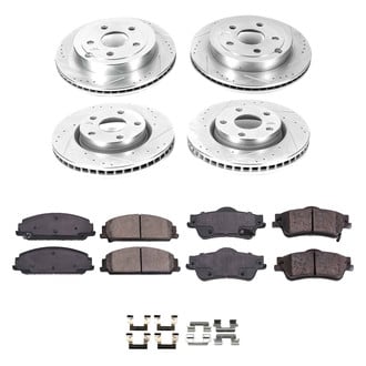 Callahan Brake Parts® - Drilled and Slotted Front and Rear Brake Kit