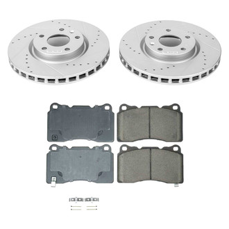 Callahan Brake Parts® - Drilled and Slotted Front Brake Kit