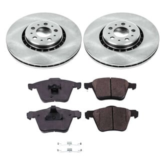 Callahan Brake Parts® - Plain Front Brake Kit