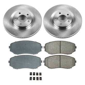 Callahan Brake Parts® - Plain Front Brake Kit