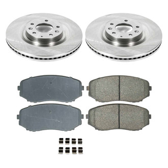 Callahan Brake Parts® - Plain Front Brake Kit