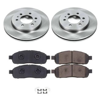 Callahan Brake Parts® - Plain Front Brake Kit