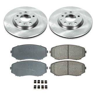 Callahan Brake Parts® - Plain Front Brake Kit