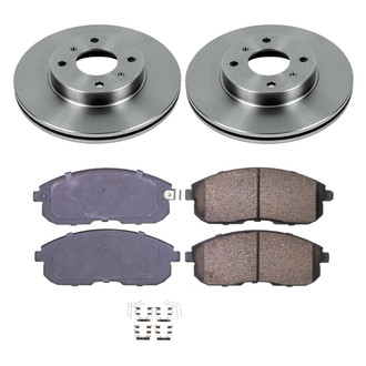 Callahan Brake Parts® - Plain Front Brake Kit