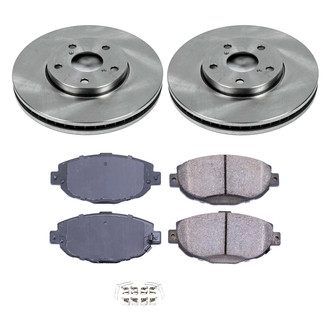 Callahan Brake Parts® - Plain Front Brake Kit