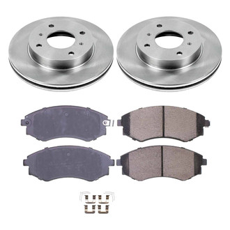 Callahan Brake Parts® - Plain Front Brake Kit