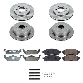 Callahan Brake Parts® - Plain Front and Rear Brake Kit