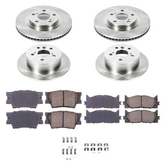 Callahan Brake Parts® - Plain Front and Rear Brake Kit