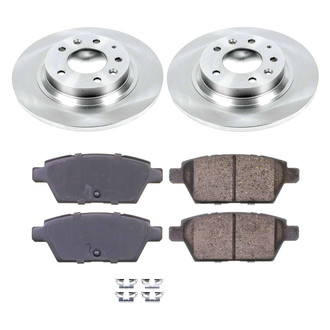 Callahan Brake Parts® - Plain Rear Brake Kit