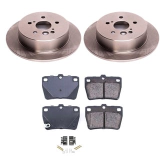 Callahan Brake Parts® - Plain Rear Brake Kit
