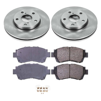 Callahan Brake Parts® - Plain Front Brake Kit