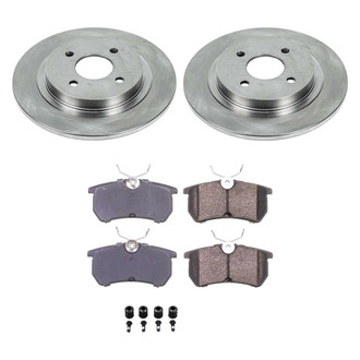 Callahan Brake Parts® - Plain Rear Brake Kit