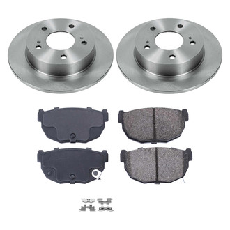 Callahan Brake Parts® - Plain Rear Brake Kit