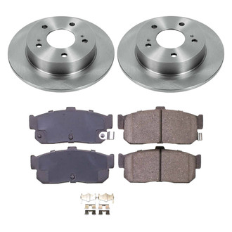 Callahan Brake Parts® - Plain Rear Brake Kit