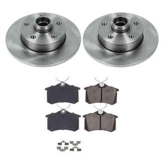 Callahan Brake Parts® - Plain Rear Brake Kit