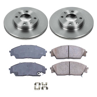 Callahan Brake Parts® - Plain Front Brake Kit