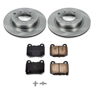 Callahan Brake Parts® - Plain Rear Brake Kit