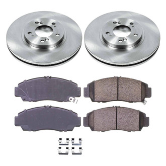 Callahan Brake Parts® - Plain Front Brake Kit